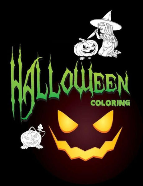 Halloween Coloring: Halloween Coloring For Girls, Kids
