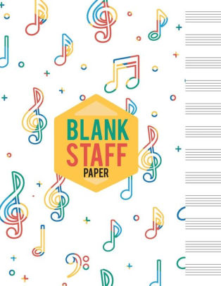 Blank Staff Paper 12 Stave Blank Sheet Music Paper Large Print