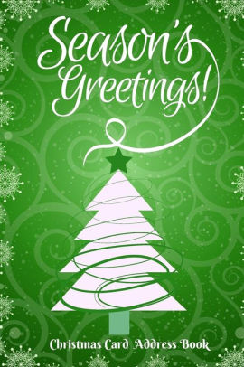 christmas card address book keep track of seasonal greeting cards to from family and friends with our handy organizer planner notebook journal to how to address a christmas card