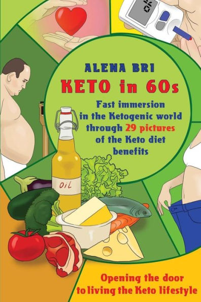 Keto in 60s: Fast immersion in the Ketogenic world through 29 pictures of the Keto diet benefits.