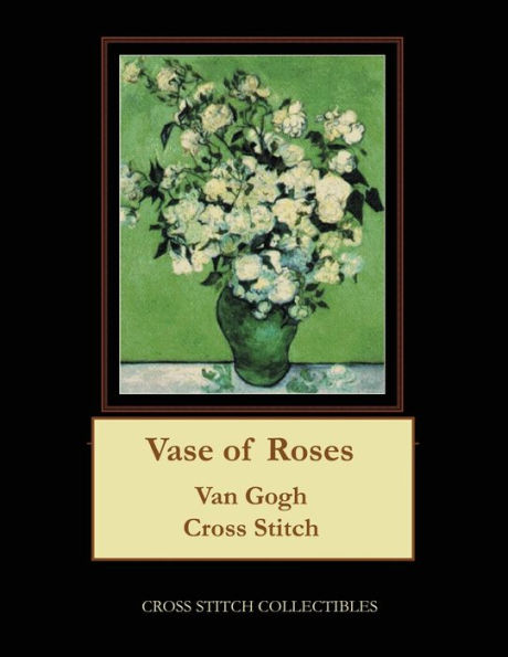 Vase of Roses: Van Gogh Cross Stitch Pattern