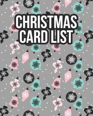 christmas card list address book for christmas cards send