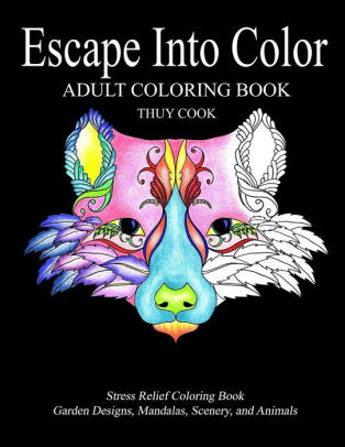 Escape Into Color Adult Coloring Bookpaperback - 