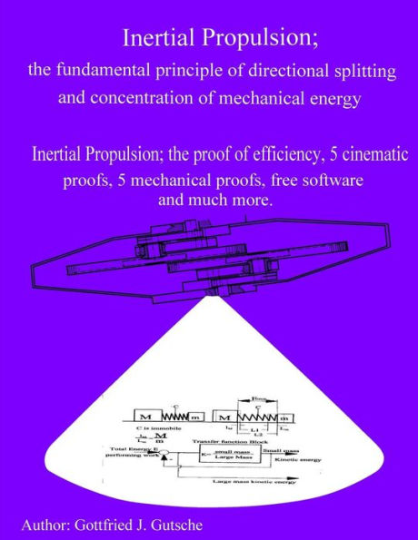 Inertial Propulsion; the fundamental principle of directional splitting and concentration of mechanical energy: Inertial Propulsion; the proof of efficiency, 5 kinematic proofs, 5 mechanical energy proofs, free design Software and much more