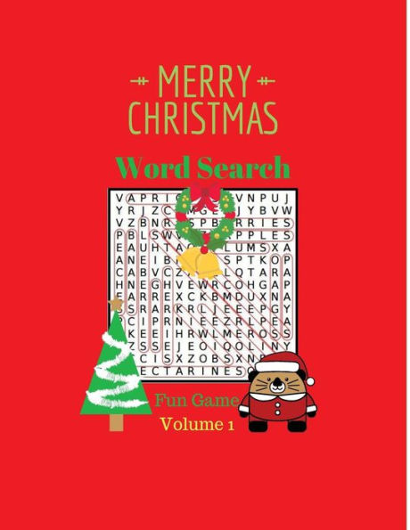 Merry Christmas Word Search Fun Game Volume 1: Large Print Word Search Christmas Themed Word Search Puzzles