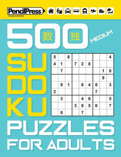 500 Medium Sudoku Puzzles for Adults (with answers)