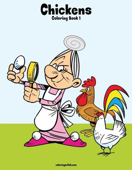 Chickens Coloring Book 1