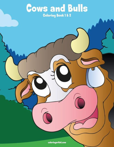 Cows and Bulls Coloring Book 1 & 2