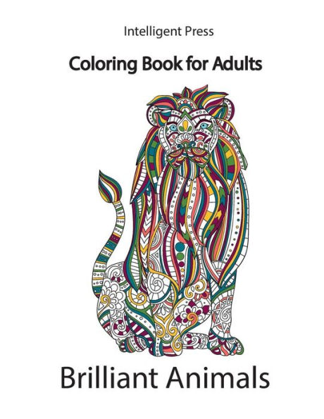 Brilliant Animals: Coloring Book for Adults