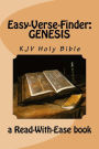 Easy-Verse-Finder: Genesis KJV Holy Bible (a Read-With-Ease Book)