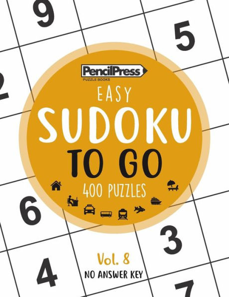 SUDOKU TO GO (400 Puzzles, easy): Sudoku Puzzle Books for adults