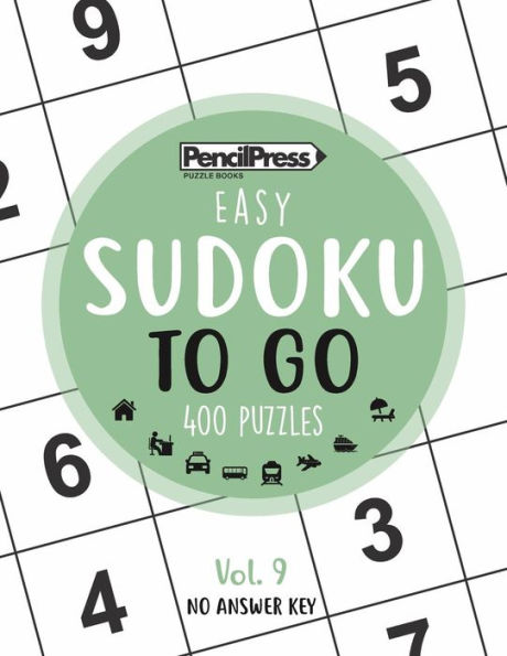 SUDOKU TO GO (400 Puzzles, easy): Sudoku Puzzle Books for adults