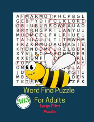 Title: 365 Word Find Puzzle For Adults Large Print Puzzle: Word Search For Adult, Author: Ludie Cichocki
