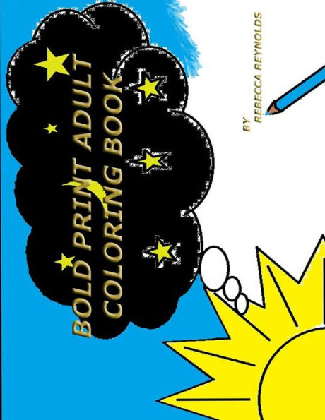 Bold Print Adult Coloring Book
