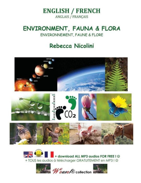 English / French: Environment, Fauna & Flora: black & white version