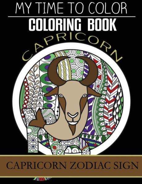 Capricorn Zodiac Sign - Adult Coloring Book