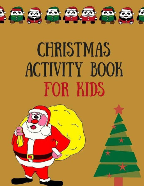 Christmas Activity Book For Kids: 25 Christmas Themed Large Print Word Find Great Gift for Kids