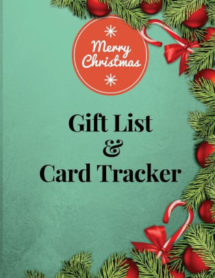 christmas gift list card tracker planner xmas card recorder address
