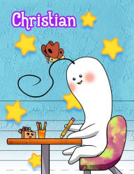 Title: Christian: Personalized Book with Child's Name, Primary Writing Tablet, 65 Sheets of Practice Paper, 1