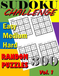 Title: Sudoku Challenge Vol. 1: 300 Sudoku Random Puzzle Book Vol. 1, Author: Sudoku Puzzle