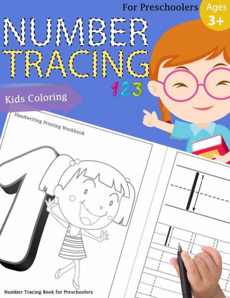 Number Tracing Book for Preschoolers: Number tracing books for kids ages 3-5, Number tracing workbook, Number Writing Practice Book