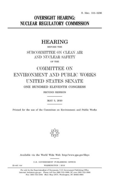 Oversight hearing: Nuclear Regulatory Commission