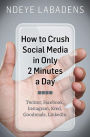 How to Crush Social Media in Only 2 Minutes a Day: Twitter, Facebook, Instagram, Kred, Goodreads, LinkedIn