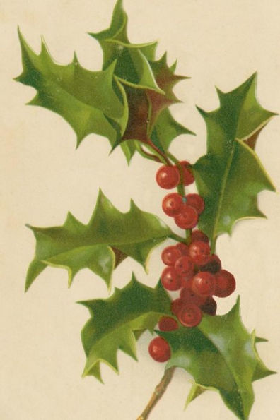 Vintage Christmas Holly Berries Journal: (Notebook, Diary, Blank Book)