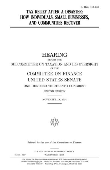 Tax relief after a disaster: how individuals, small businesses, and communities recover