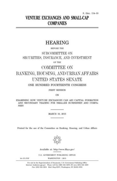 Venture exchanges and small-cap companies