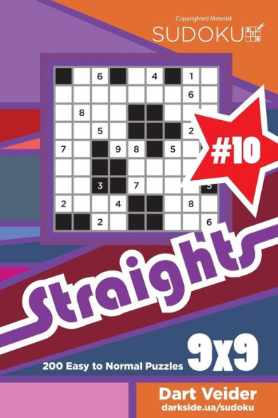 Sudoku Straights - 200 Easy to Normal Puzzles 9x9 (Volume 10)