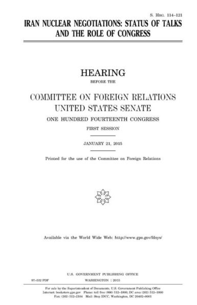 Iran nuclear negotiations: status of talks and the role of Congress