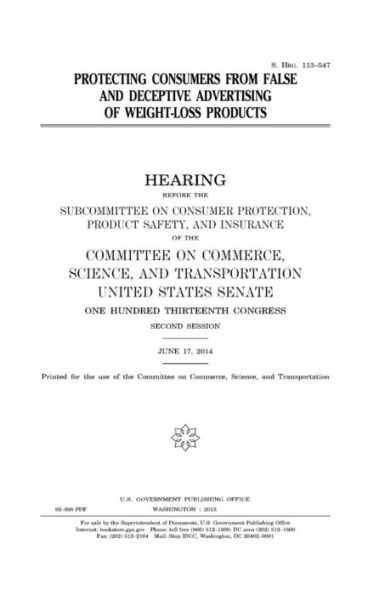 Protecting consumers from false and deceptive advertising of weight-loss products