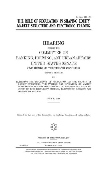 The role of regulation in shaping equity market structure and electronic trading