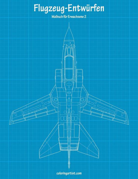 Malbuch mit Flugzeug-Entwürfen für Erwachsene 2