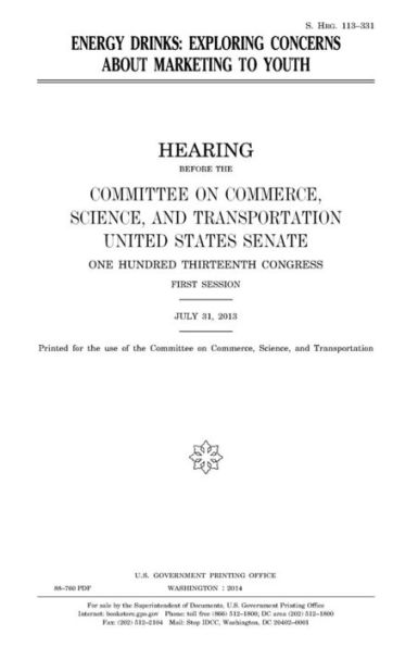 Energy drinks: exploring concerns about marketing to youth