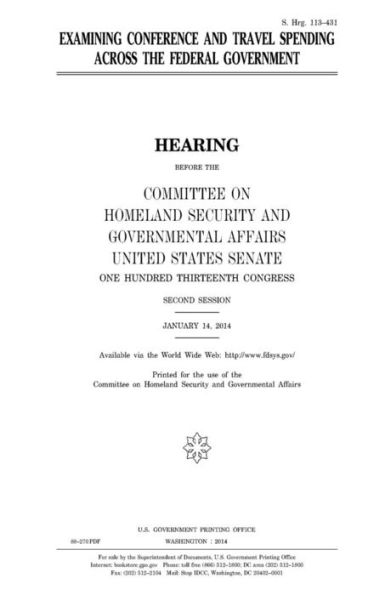 Examining conference and travel spending across the federal government