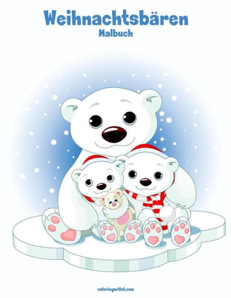 Malbuch mit Weihnachtsbären 1