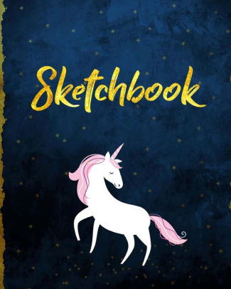 Sketchbook Cute Unicorn Sketchbook For Girls With 100 Pages Of 8