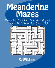 Title: Meandering Mazes: Puzzle Books for All Ages - Hard Difficulty, Author: R Wildman