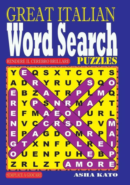 GREAT ITALIAN Word Search Puzzles.