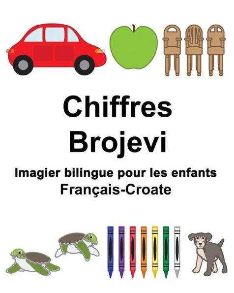 Français-Croate Chiffres/Brojevi Imagier bilingue pour les enfants