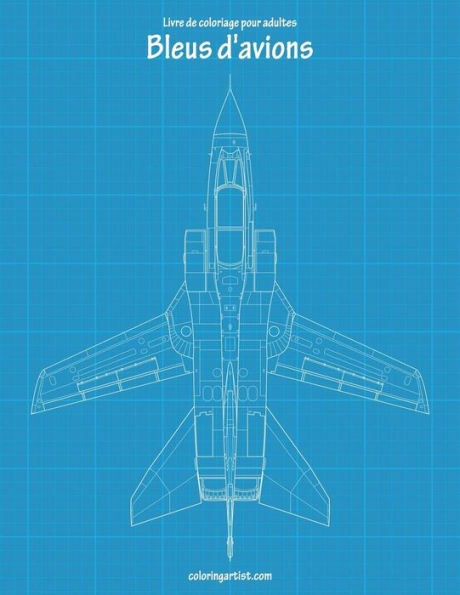 Livre de coloriage pour adultes Bleus d'avions 2