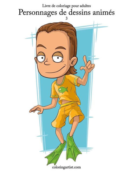 Livre de coloriage pour adultes Personnages de dessins animés 3