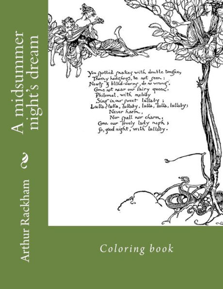 A midsummer night's dream: Coloring book