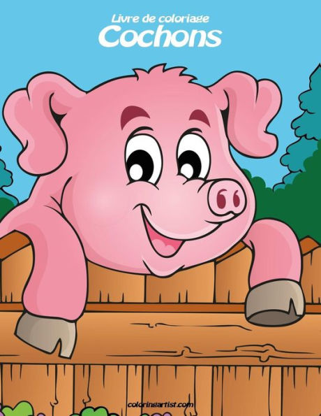 Livre de coloriage Cochons