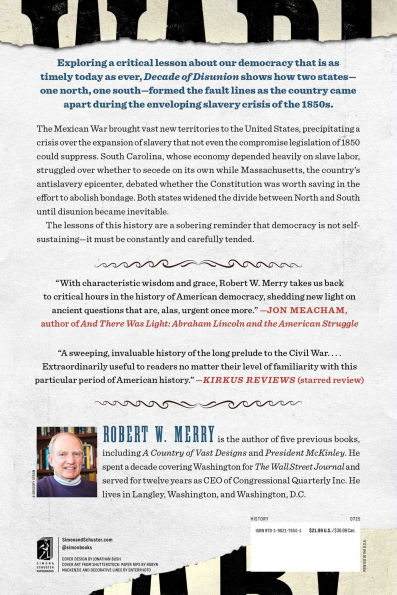 Decade of Disunion: How Massachusetts and South Carolina Led the Way to Civil War, 1849-1861