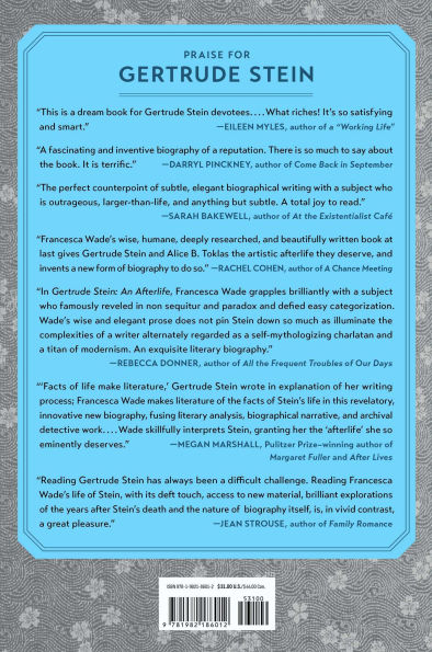 Gertrude Stein: An Afterlife