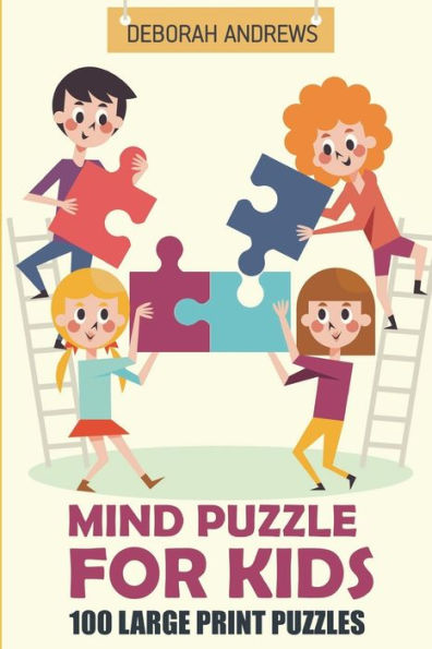 Mind Puzzle For Kids: Arukone Puzzles - 100 Large Print Puzzles