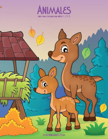Animales libro para colorear para niños 1, 2 & 3